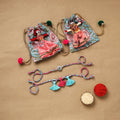 Handmade german silver bhaiya bhabhi rakhi set 168