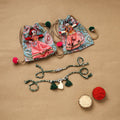Handmade german silver bhaiya bhabhi rakhi set 174