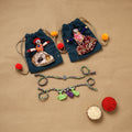 Handmade german silver bhaiya bhabhi rakhi set 180