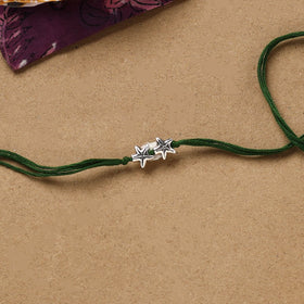 Handmade german silver rakhi 02 - handcrafted