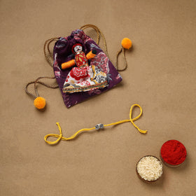 Handmade german silver rakhi 05 - handcrafted
