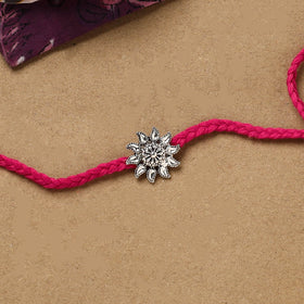 Handmade german silver rakhi 06 - handcrafted