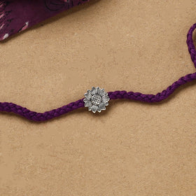Handmade german silver rakhi 07 - handcrafted