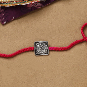 Handmade german silver rakhi 09 - handcrafted