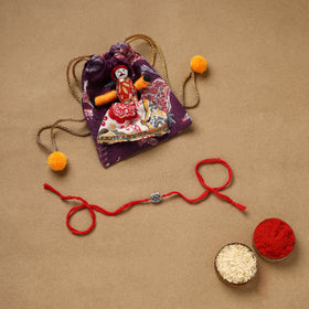 Handmade german silver rakhi 10 - handcrafted