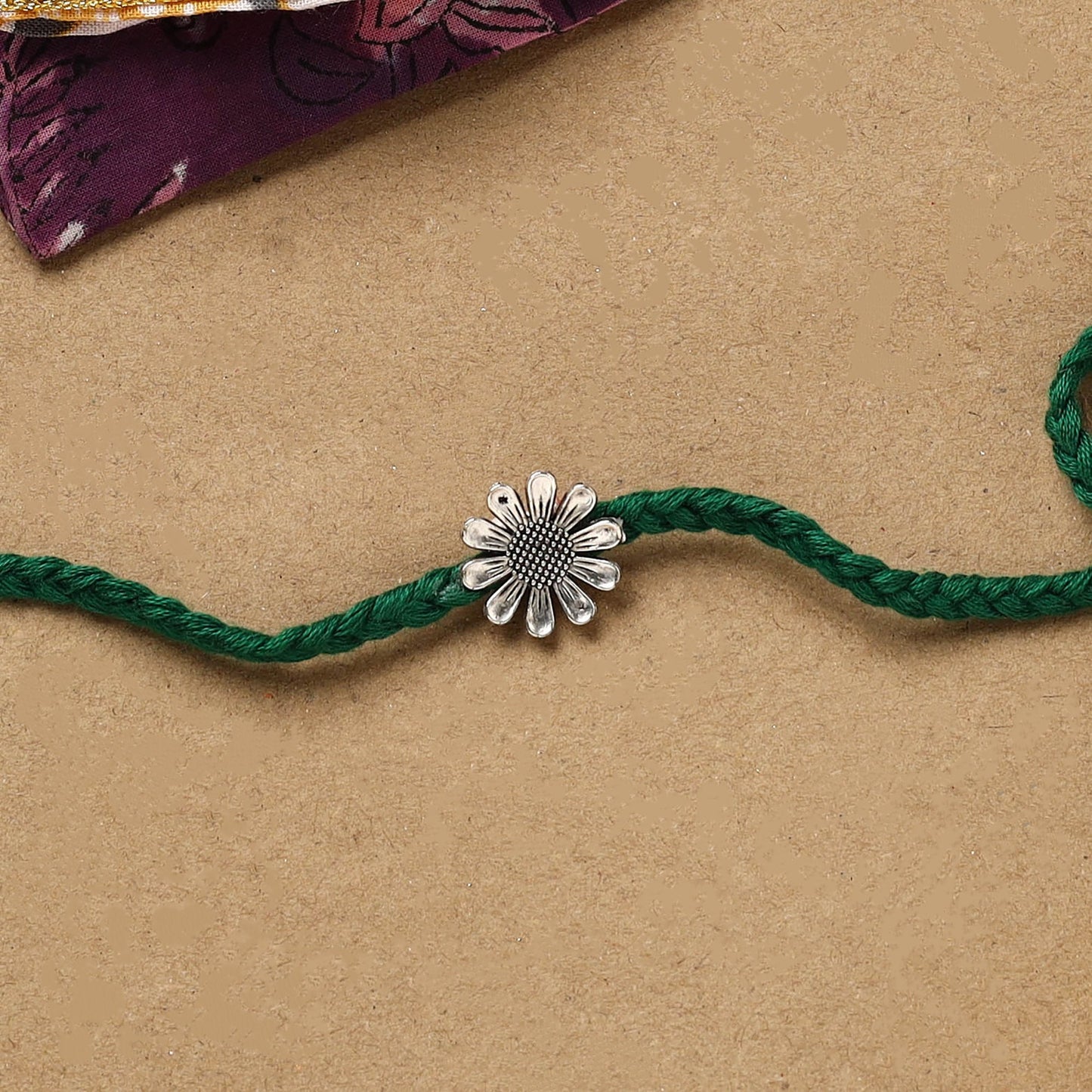 Handmade german silver rakhi 11 - handcrafted