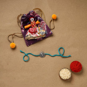 Handmade german silver rakhi 12 - handcrafted