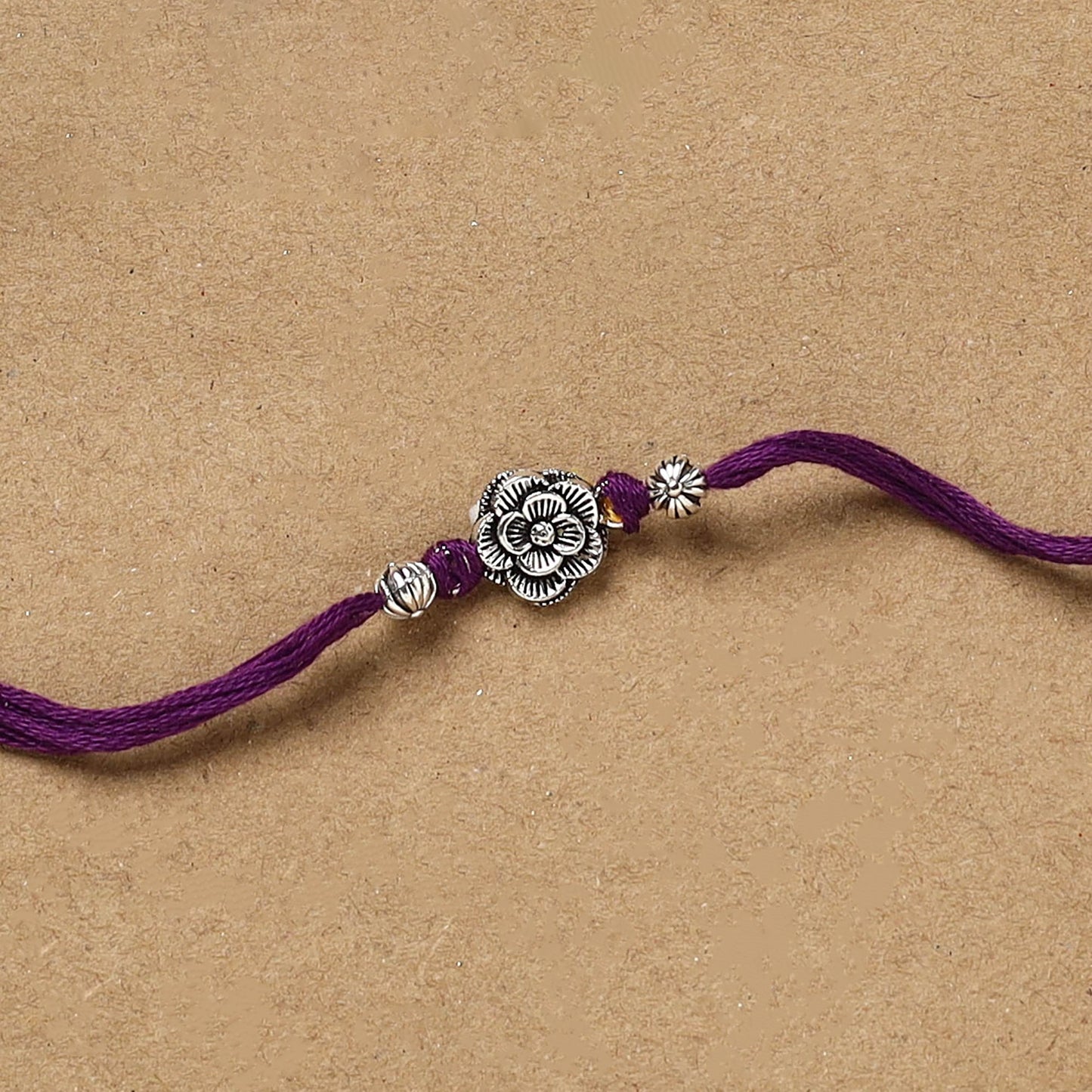 Handmade german silver rakhi 13 - handcrafted