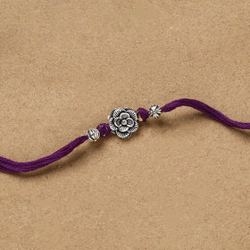 Handmade german silver rakhi 13 - handcrafted
