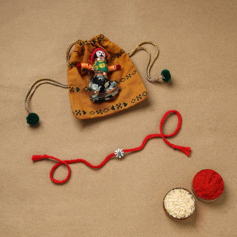 Handmade german silver rakhi 16 - handcrafted