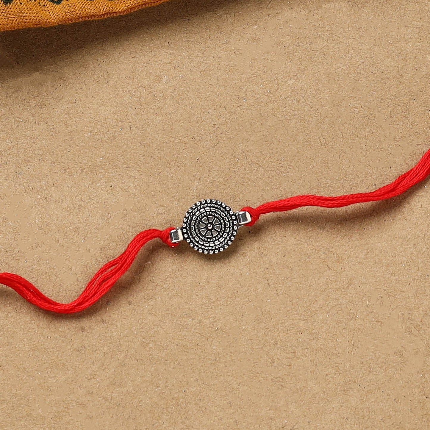 Handmade german silver rakhi 18 - handcrafted