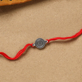 Handmade german silver rakhi 18 - handcrafted