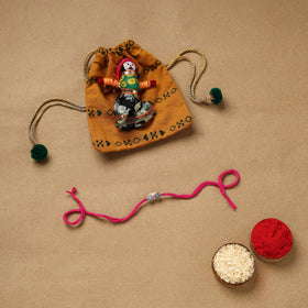 Handmade german silver rakhi 19 - handcrafted