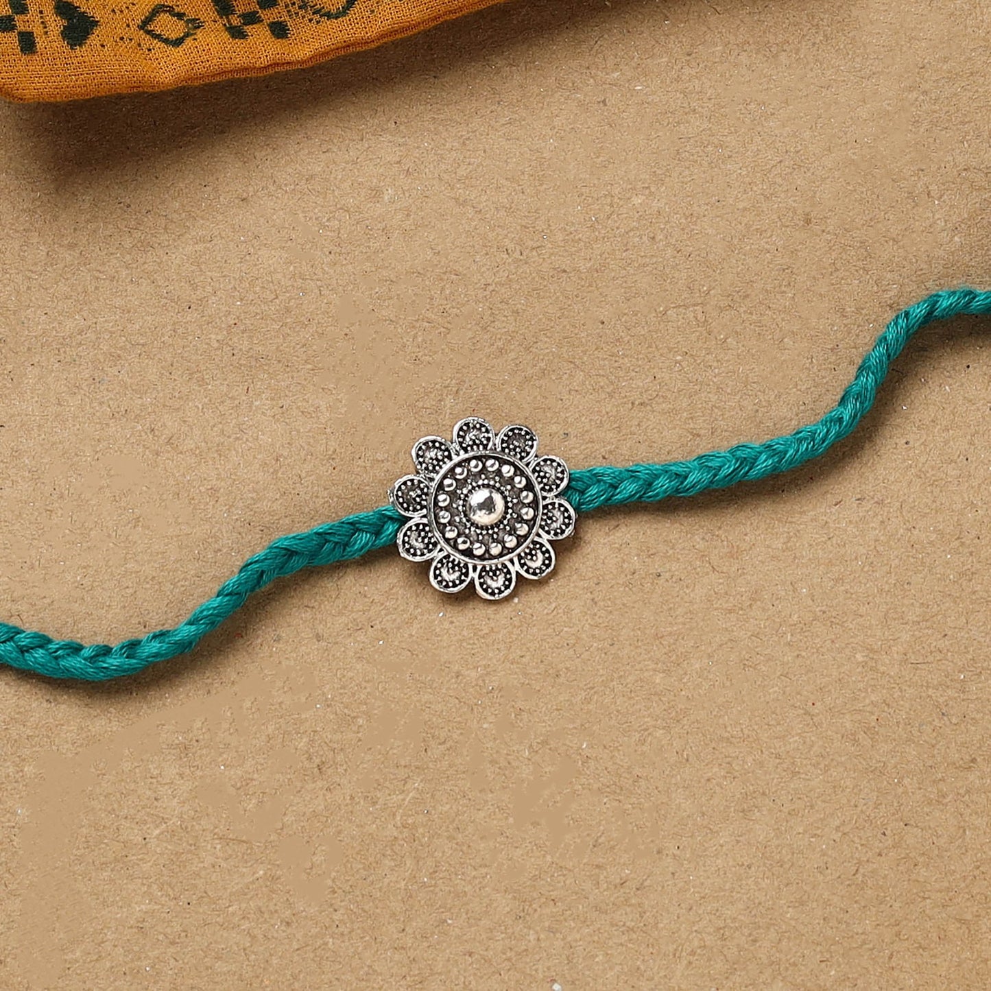 Handmade german silver rakhi 20 - handcrafted