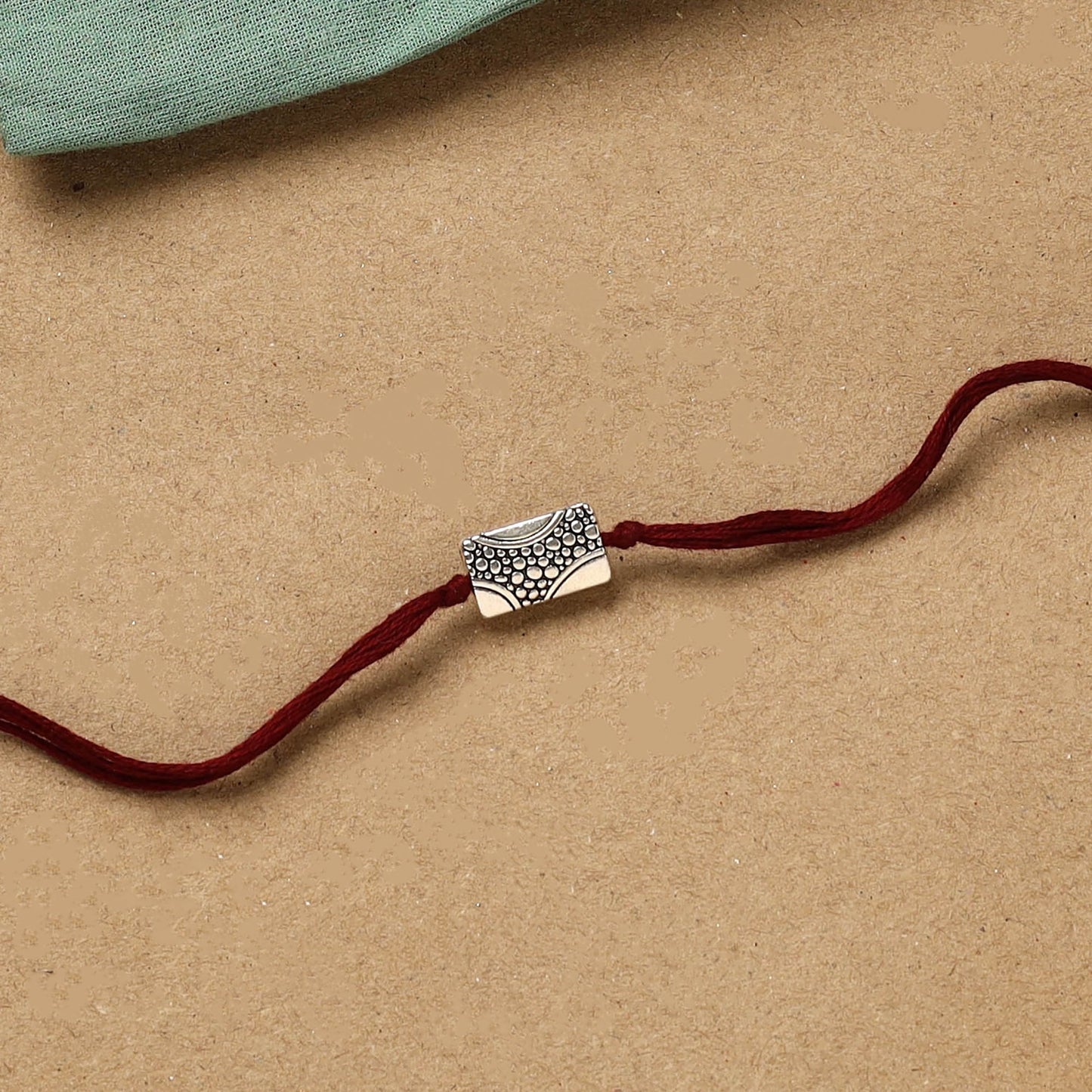 Handmade german silver rakhi 25 - handcrafted