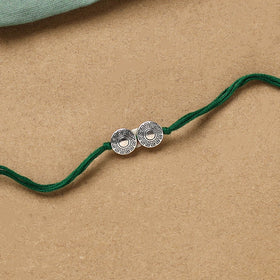 Handmade german silver rakhi 28 - handcrafted