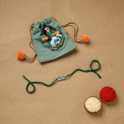 Handmade german silver rakhi 28 - handcrafted