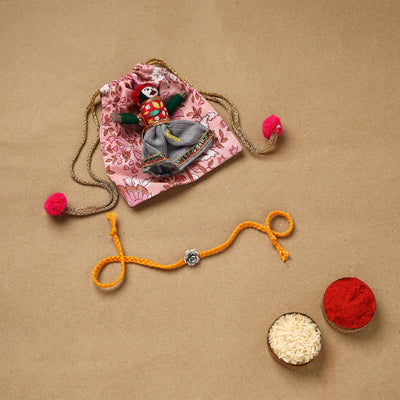 Handmade german silver rakhi 31 - handcrafted
