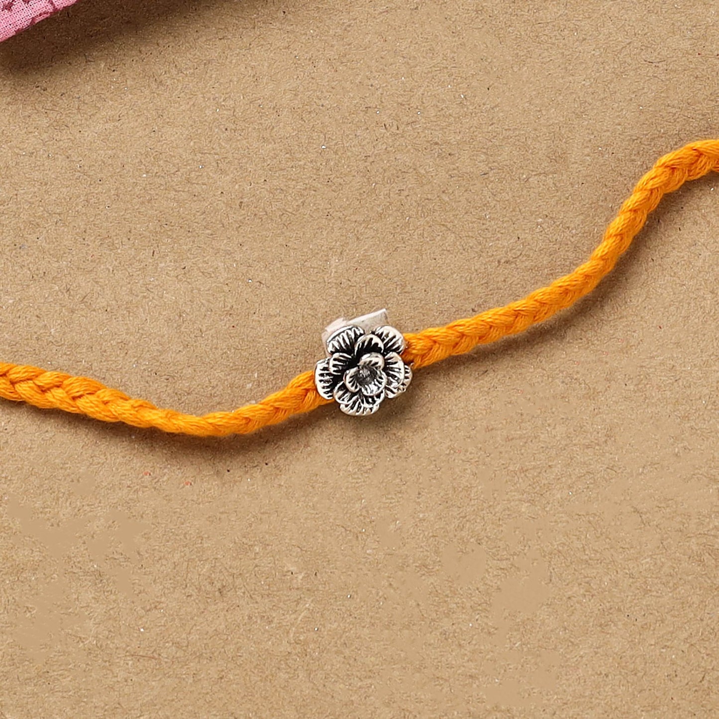 Handmade german silver rakhi 31 - handcrafted