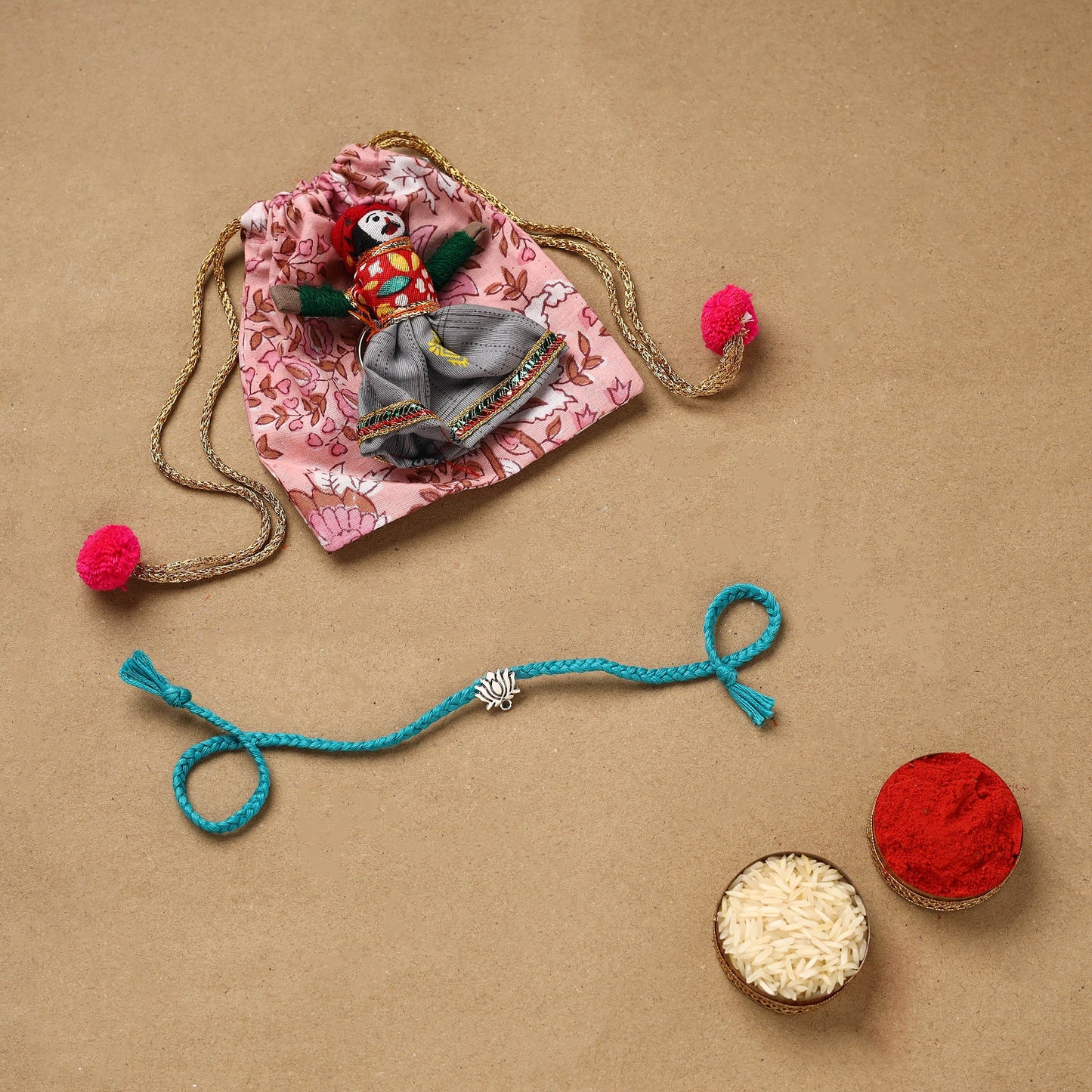 Handmade german silver rakhi 35 - handcrafted