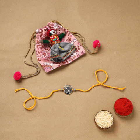 Handmade german silver rakhi 36 - handcrafted