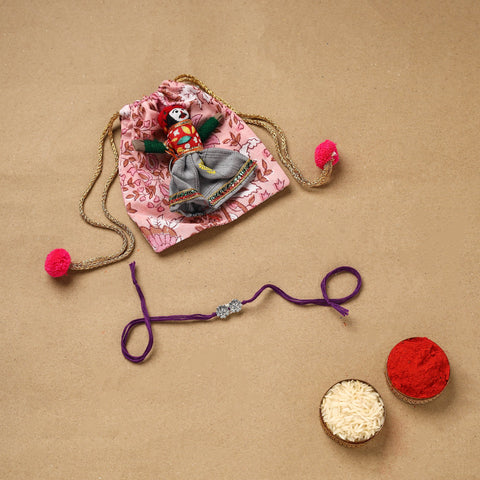 Handmade german silver rakhi 37 - handcrafted