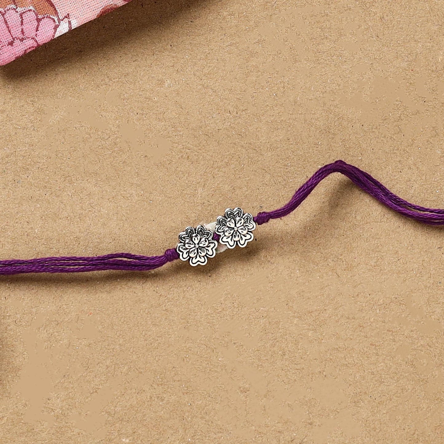 Handmade german silver rakhi 37 - handcrafted