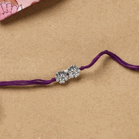 Handmade german silver rakhi 37 - handcrafted