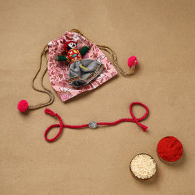 Handmade german silver rakhi 38 - handcrafted