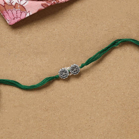 Handmade german silver rakhi 39 - handcrafted