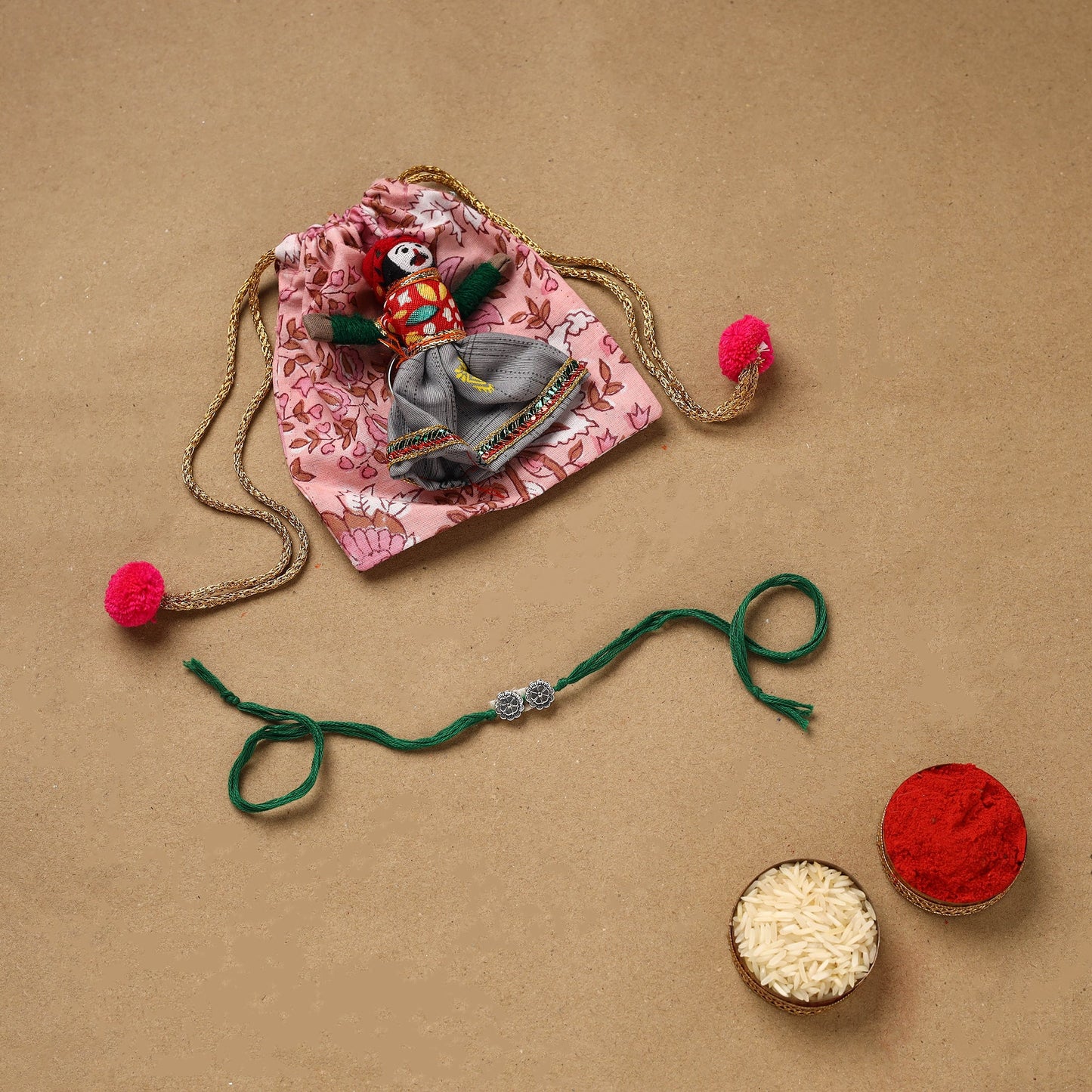 Handmade german silver rakhi 39 - handcrafted