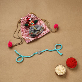 Handmade german silver rakhi 40 - handcrafted