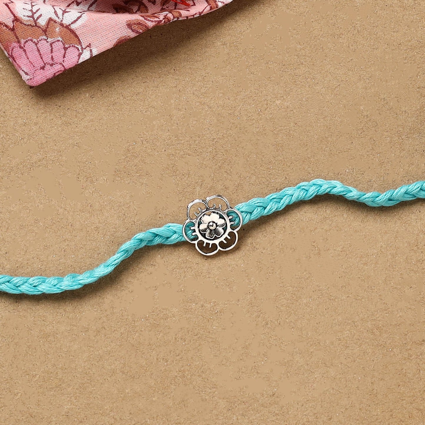 Handmade german silver rakhi 40 - handcrafted