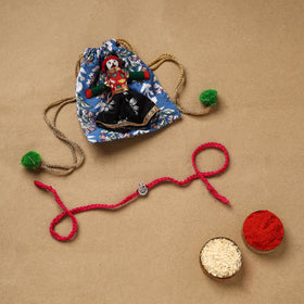 Handmade german silver rakhi 56 - handcrafted