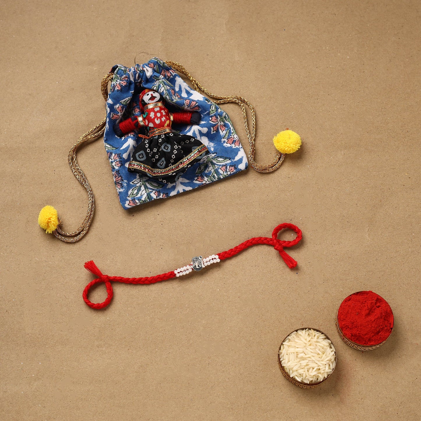Handmade german silver rakhi 61 - handcrafted