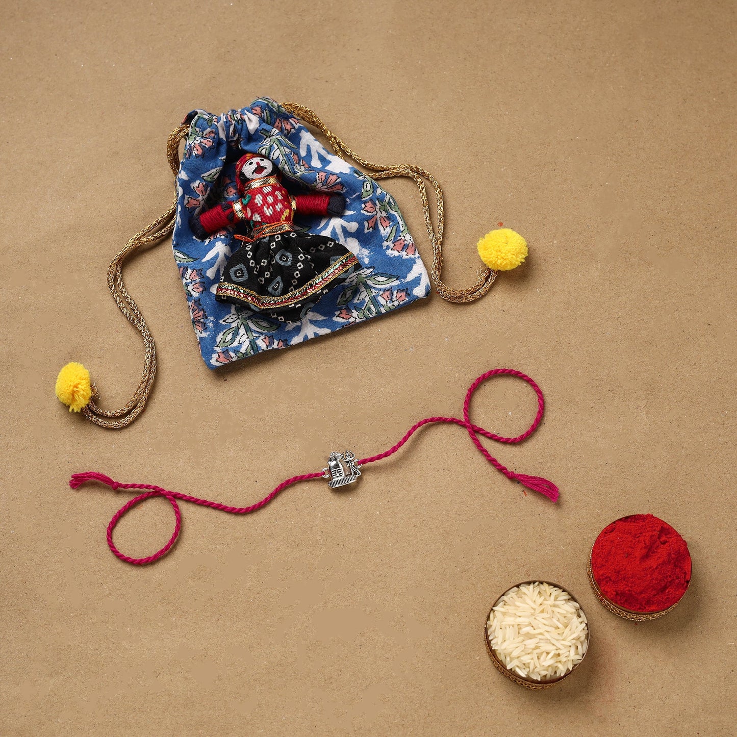 Handmade german silver rakhi 63 - handcrafted