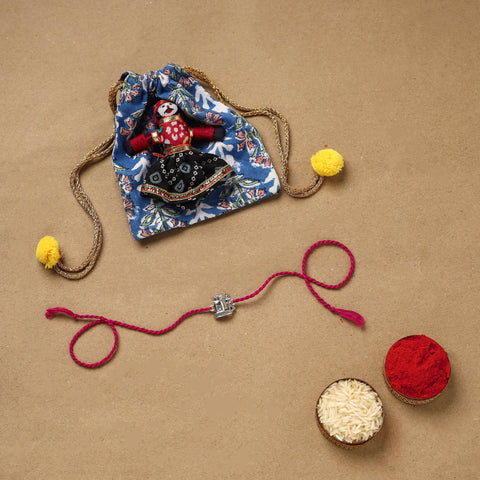 Handmade german silver rakhi 63 - handcrafted