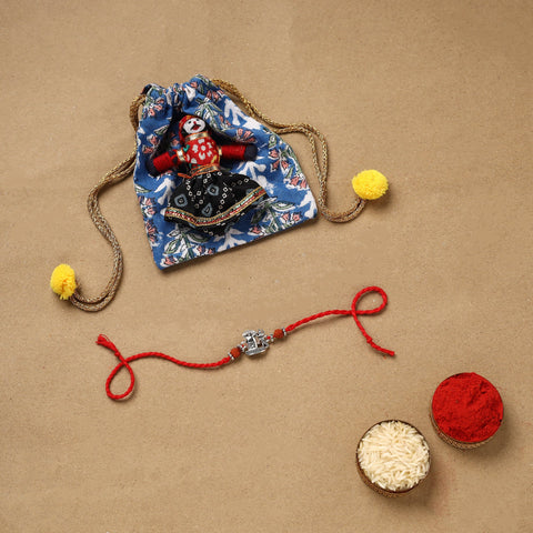 Handmade german silver rakhi 64 - handcrafted