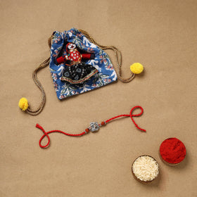 Handmade german silver rakhi 64 - handcrafted