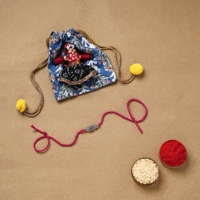 Handmade german silver rakhi 65 - handcrafted