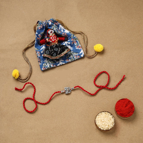 Handmade german silver rakhi 66 - handcrafted