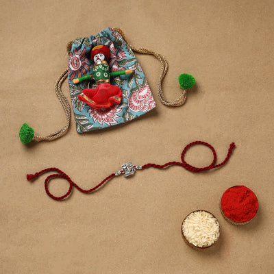Handmade german silver rakhi 71 - handcrafted