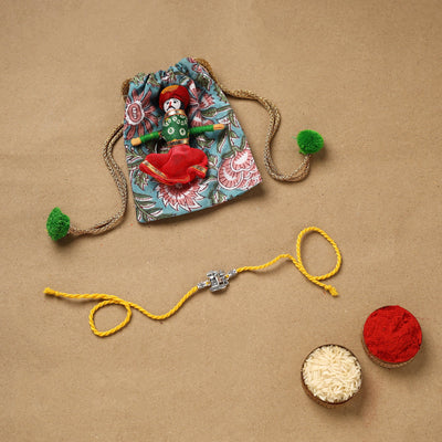 Handmade german silver rakhi 72 - handcrafted