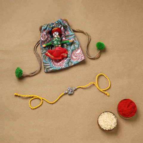 Handmade german silver rakhi 72 - handcrafted