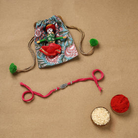 Handmade german silver rakhi 73 - handcrafted