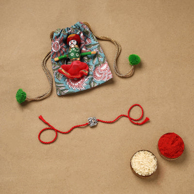 Handmade german silver rakhi 74 - handcrafted