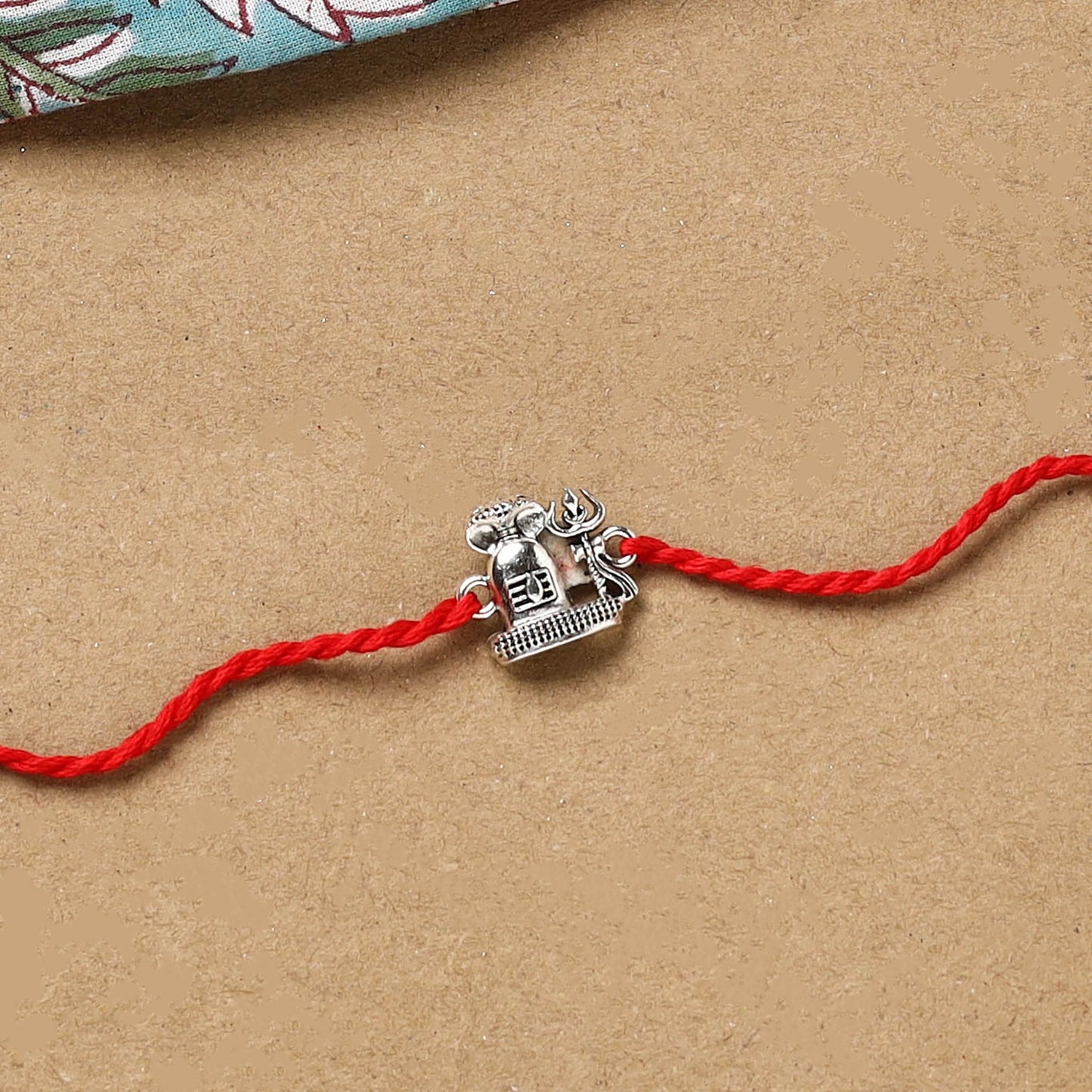 Handmade german silver rakhi 74 - handcrafted