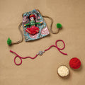 Handmade german silver rakhi 75 - handcrafted