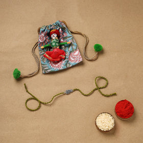 Handmade german silver rakhi 76 - handcrafted