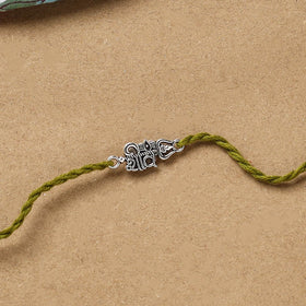 Handmade german silver rakhi 76 - handcrafted